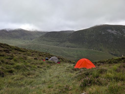 Wild camping on Bearnagh